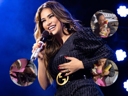 Galinha, frutas, capacete e calcinha: Simone exibe presentes que ganha de fãs 31 Galinha frutas capacete e calcinha Simone exibe presentes que ganha
