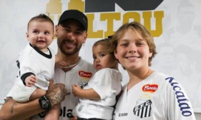 Neymar encanta web ao mostrar momento inedito entre Helena e