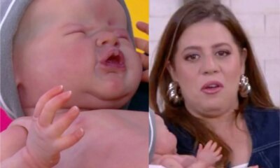 ‘E pesado declara Tati Machado ao carregar bebe reborn e