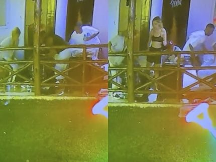 Bebida e tapa na cara: veja o momento da agressão no Rancho do Maia 31 1747666532 Bebida e tapa na cara veja o momento da agressao