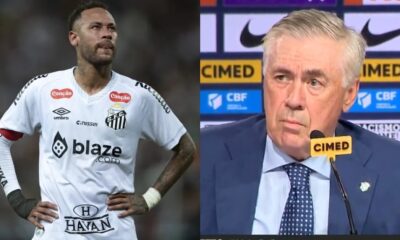 Ancelotti explica ausencia de Neymar em sua 1a convocacao na