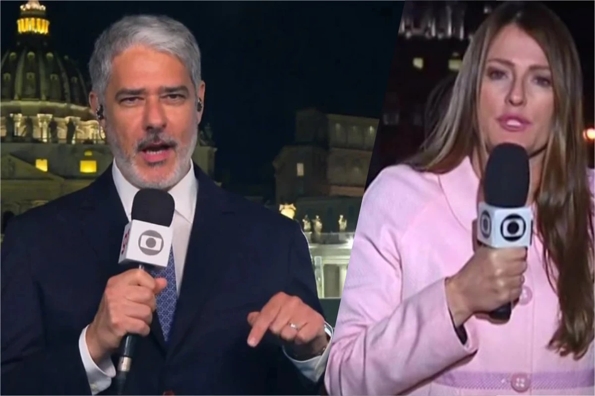Ao vivo no JN, Bonner promete tirar colega de cima do telhado: ‘A Ilze Scamparini vai estar aqui comigo’ 31 Ao vivo no JN Bonner promete tirar colega de cima