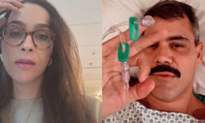 Apos susto Leticia Cazarre mostra um pouco de como esta