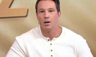 Apresentador Gabriel Cartolano realiza pronunciamento apos abandonar programa as pressas