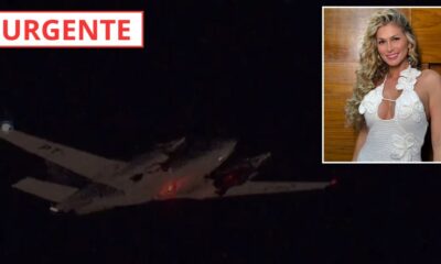 Apresentadora Livia Andrade era uma das passageiras do aviao com