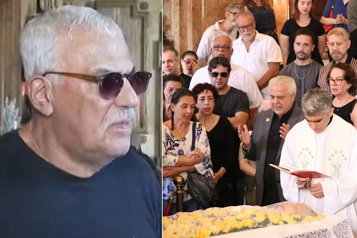 Bastante abalado, irmão de Nana Caymmi precisou ser amparado no velório da cantora 31 Bastante abalado irmao de Nana Caymmi precisou ser amparado no