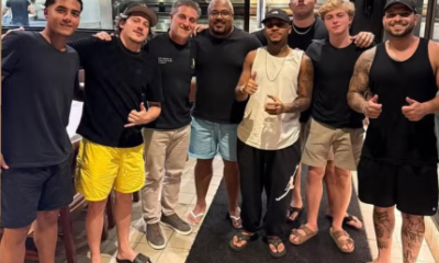 Benicio e visto com Luciano Huck apos termino polemico com