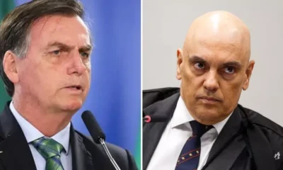 Bolsonaro rompe o silencio e desafia Alexandre de Moraes