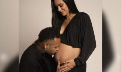 Bruna Biancardi exibe barrigao em novo ensaio e Neymar faz