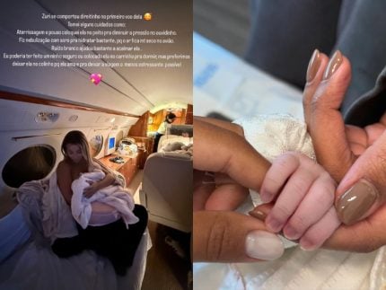 Brunna Gonçalves conta como se preparou para 1ª viagem de avião com a filha 31 Brunna Goncalves conta como se preparou para 1a viagem de