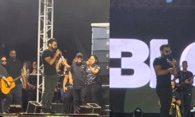 Cantor Pablo interrompe show no Piaui apos mulher jogar objetos