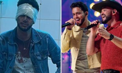 Cantor sertanejo sofre acidente apos show e tem traumatismo craniano