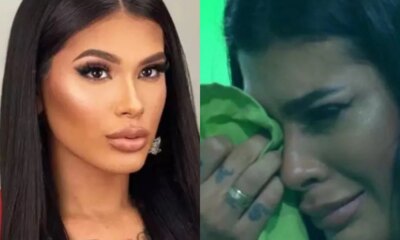 Cantora Pocah sofre incidente com figurino e fica com a