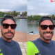 Caua Reymond aproveita momento de folga para surfar em praia