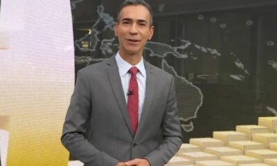 Cesar Tralli cai na risada ao admitir que ja realizou