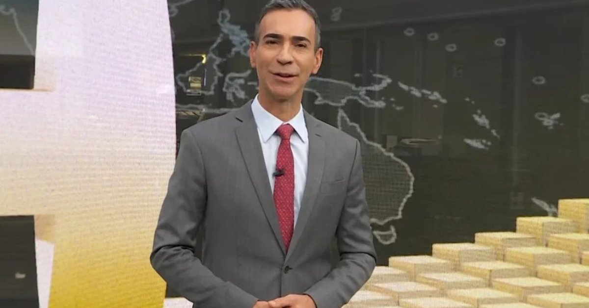 César Tralli cai na risada ao admitir que já realizou feito radical no Jornal Hoje: "Desce suave" 31 Cesar Tralli cai na risada ao admitir que ja realizou