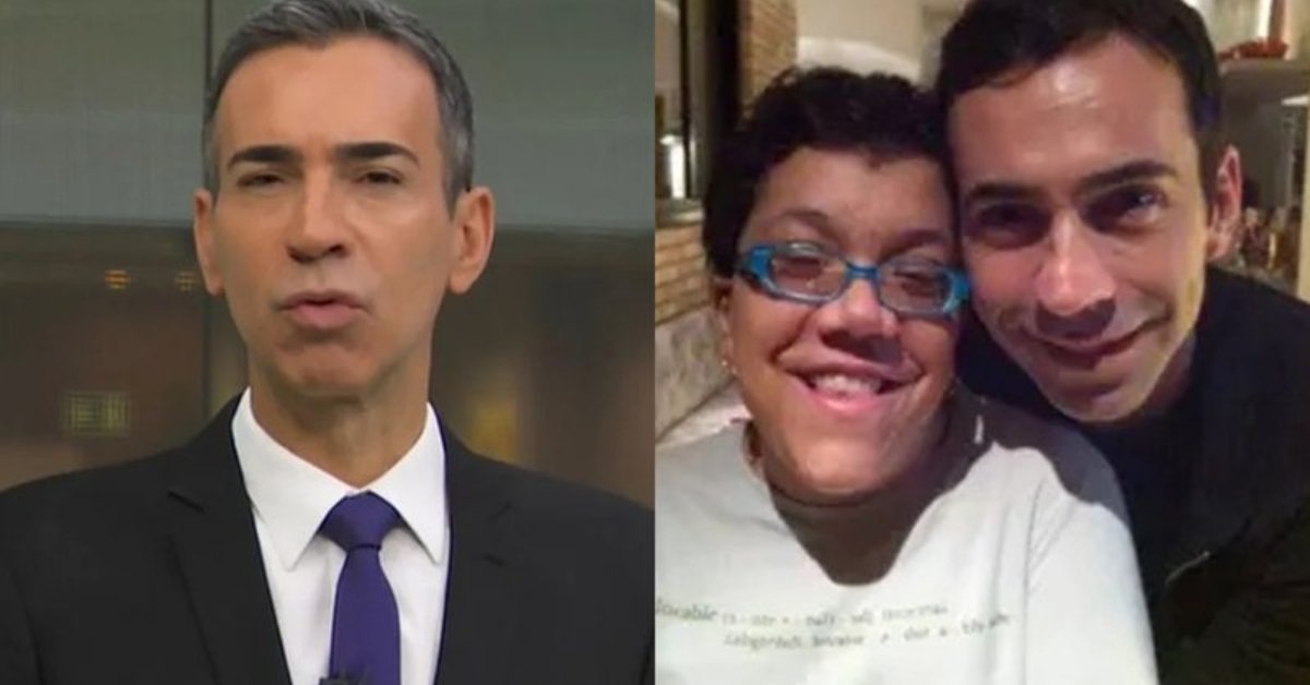 Cesar Tralli faz relato emocionante ao relembrar da irma falecida