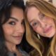 Cintia Chagas posa ao lado de Marina Ruy Barbosa apos