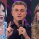 Dona Dea Lucia vai as lagrimas no palco do Domingao