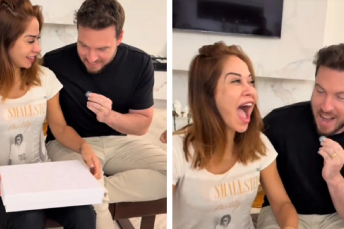 É menina! Maira Cardi e Thiago Nigro descobrem gênero do bebê de forma simples e criativa 31 E menina Maira Cardi e Thiago Nigro descobrem genero do