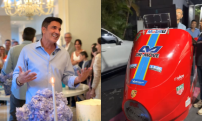 Edu Guedes ganha esteira de eletroestimulacao desenvolvida pela NASA