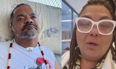Esposa de Arlindo Cruz traz noticia apos internacao do cantor