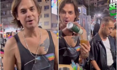 Ex gala de Malhacao vira ambulante e cria drink em show