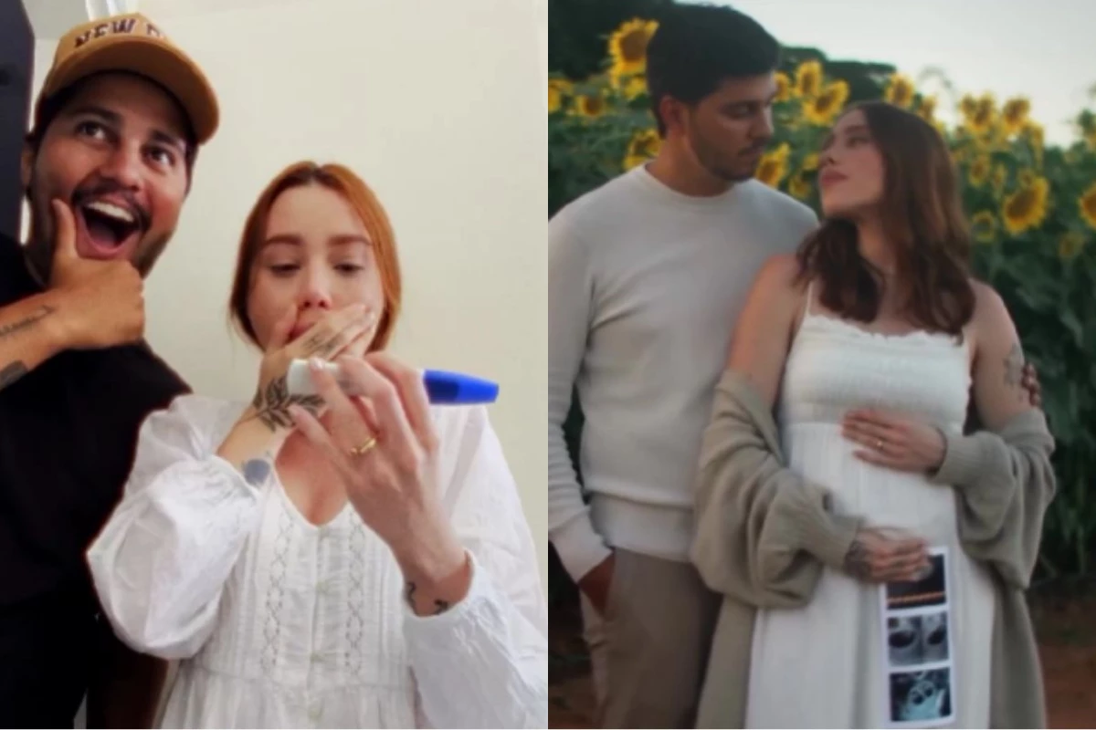 Explosão de alegria! Os cantores Julliany Souza e Léo Brandão revelam sexo dos gêmeos em grande celebração 33 Explosao de alegria Os cantores Julliany Souza e Leo Brandao