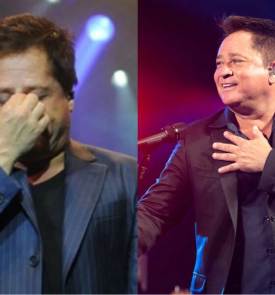 Fa invade palco no show de Leonardo e causa verdadeiro