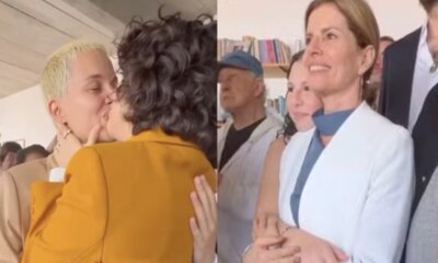 Filha de Debora Bloch se casa com cantora de 37