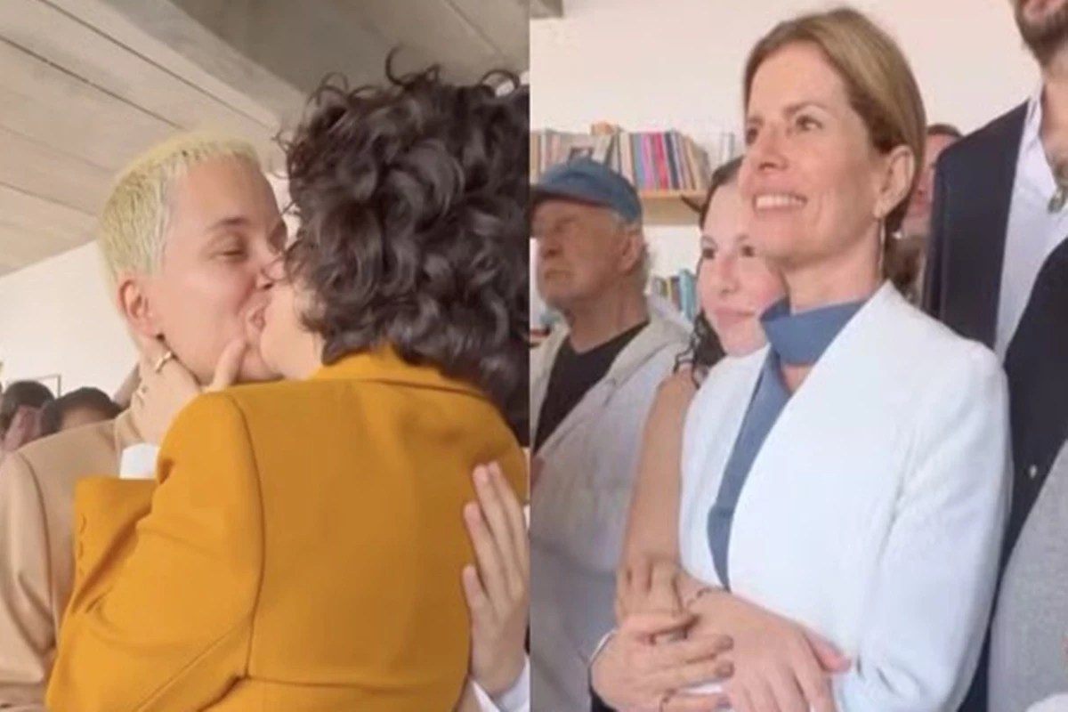 Filha de Debora Bloch se casa com cantora de 37
