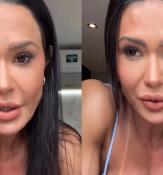 Gracyanne Barbosa causa alvoroco na web ao se exibir de
