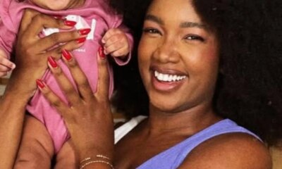 Iza surge em novas fotos com a filha e aparencia