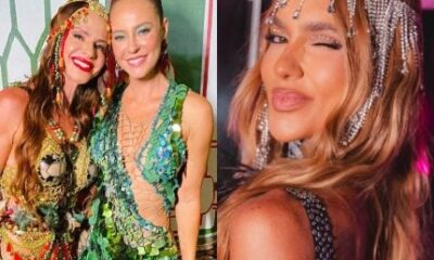 Karen Lopes celebra posicao de Virginia como Rainha de Bateria