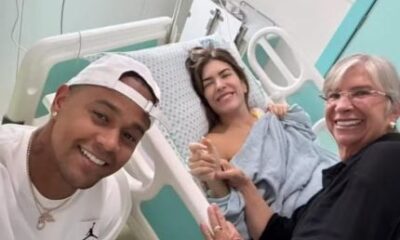 Lore Improta se recupera de cirurgia e Leo Santana vira