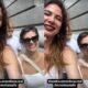 Luciana Gimenez encontra Sandra Annenberg em Nova York e diverte
