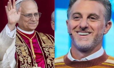 Luciano Huck E Papa Leão (foto Reprodução Redes Sociais)