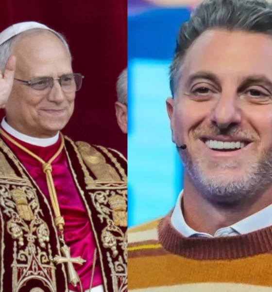Luciano Huck E Papa Leão (foto Reprodução Redes Sociais)
