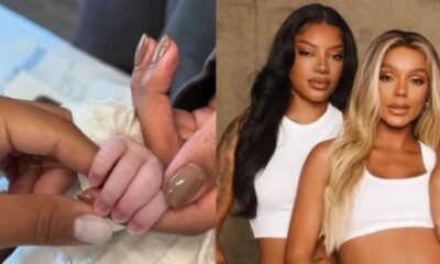 Ludmilla Brunna e a filha Zuri desembarcam no Brasil e