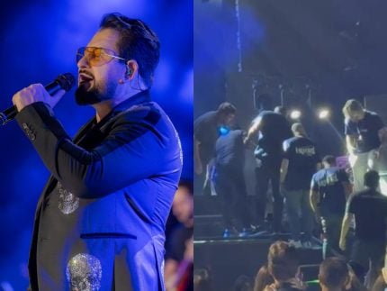 Marrone, da dupla com Bruno, cai do palco durante show e bate a cabeça 31 Marrone da dupla com Bruno cai do palco durante show