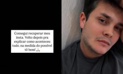 Matheus da dupla com Kauan recupera seu perfil no Instagram