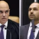 Moraes retira sigilo de pedido de inquerito contra Eduardo