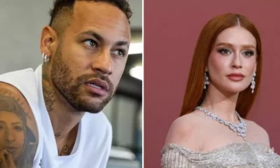 Neymar comenta em foto sensual de Marina Ruy Barbosa