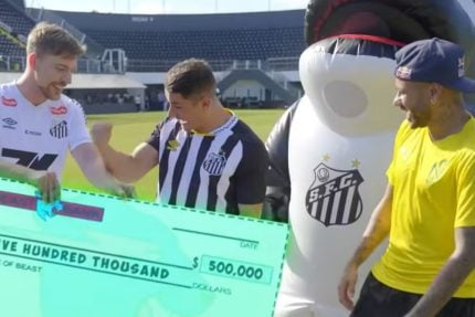 Neymar é superado por anônimo e perde desafio milionário proposto por influenciador 31 Neymar e superado por anonimo e perde desafio milionario proposto
