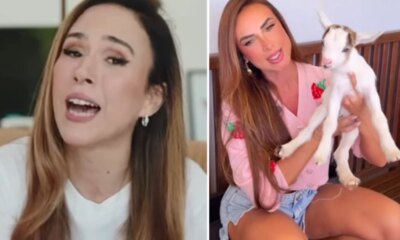 Nicole Bahls batizada animal com nome de Tata Werneck e