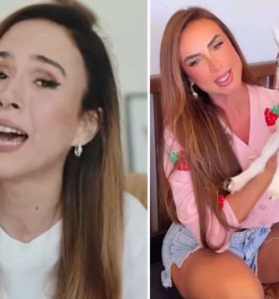 Nicole Bahls batizada animal com nome de Tata Werneck e