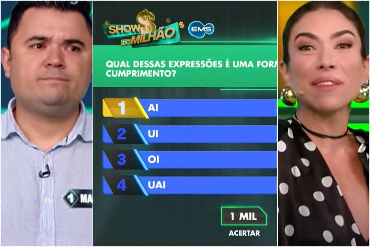 Participante do Show do Milhão queria R$ 1 milhão, mas vacilou na 1ª pergunta; Patrícia interveio 31 Participante do Show do Milhao queria R 1 milhao mas
