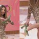 Patricia Poeta enfrenta perrengue ao vivo no Encontro e troca
