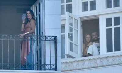 Pedro Scooby Cintia Dicker e Livia Rossy aparecem em janela