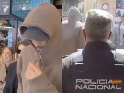 Piqué e Clara Chía são escoltados pela polícia após tumulto em restaurante 33 Pique e Clara Chia sao escoltados pela policia apos tumulto